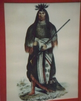Native American Painting - Engraving Old