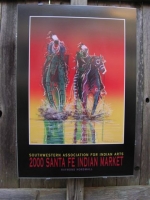 Santa Fe Indian Market Poster 79th, 2000. Slight crinkle right horse otherwise like new.