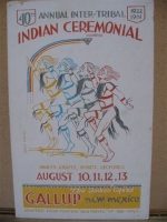 Gallup Inter-Tribal Indian Ceremonial Poster 40th, 1961.