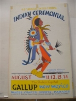 Gallup Inter-Tribal Indian Ceremonial Poster 45th, 1966.