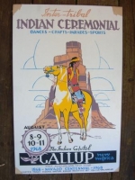 Gallup Inter-Tribal Indian Ceremonial Poster 47th, 1968.