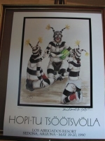 Hopi-Tu Tsootsvolla "Tewa Clowns"  by World renown Hopi Carver, Painter, Neil David, Sr