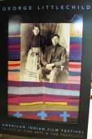 American Indian Film Festival Poster 16th, "Plains Cree Ancestral Blanket #3: Edward Littlechild & Marie Isabelle Bull, My Grandparents" by George Littlechild