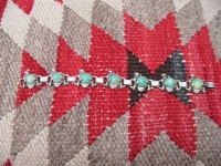 Native American Jewelry - Turquoise Link Bracelet