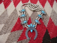 Native American Jewelry - Turquoise Beaded Necklace
