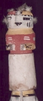 Native American Katsina Doll - Hopi Umtoinaqa (Making Thunder Katsina). 6".