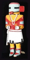 Native American Katsina Doll - Hopi Kahaila or Turtle Katsina. 9.75".