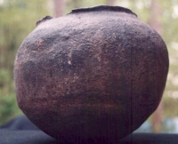 Native American Prehistoric Item - Anasazi Cook Pot, Very Large Cook Pot Blacken from use.