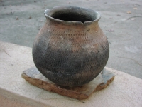 Native American Prehistoric Item - Tularosa Corrugated Jar Pottery. Very Large