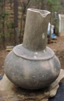 Native American Prehistoric Item - Compound Water Bottle Pottery.  Bell Plain Type Paste, has a very good finish and is 100% complete and solid.