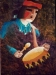 Native American Painting - Kachina Drummer