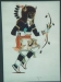 Native American Painting - "Katsina Dancers", Paul Vigil, Tesuque Pueblo. Two Framed Watercolors.