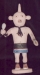 Native American Katsina Doll - Hopi Koyemsi (Mud-head) by Logan Dallas.  9"