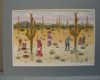 Native American Painting - Tohono O'Odham Saguaro Cactus Fruit Harvest