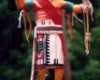 Native American Katsina Doll - Hopi Sikyachantaka (Guts-in-the-Snow) R. Duwyeni. 16.5
