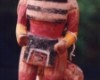 Native American Katsina Doll - Hopi Wuyak Taiowa (Broad-Faced-Katsina) Very Old Kachina. 7.5