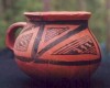 Native American Prehistoric Item - Anasazi Pitcher. Black on Red with Geometric Design.