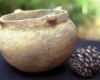 Native American Prehistoric Item - Mississippian Bowl, Grayish Redware with Four Lugs